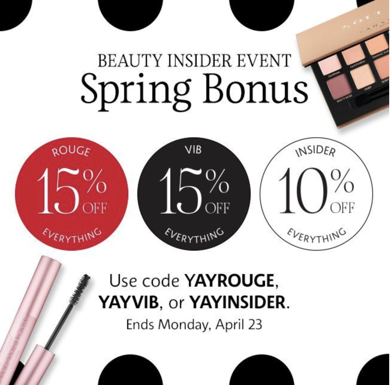 Sephora gift with purchase update 4/17 2 new codes + new Sephora