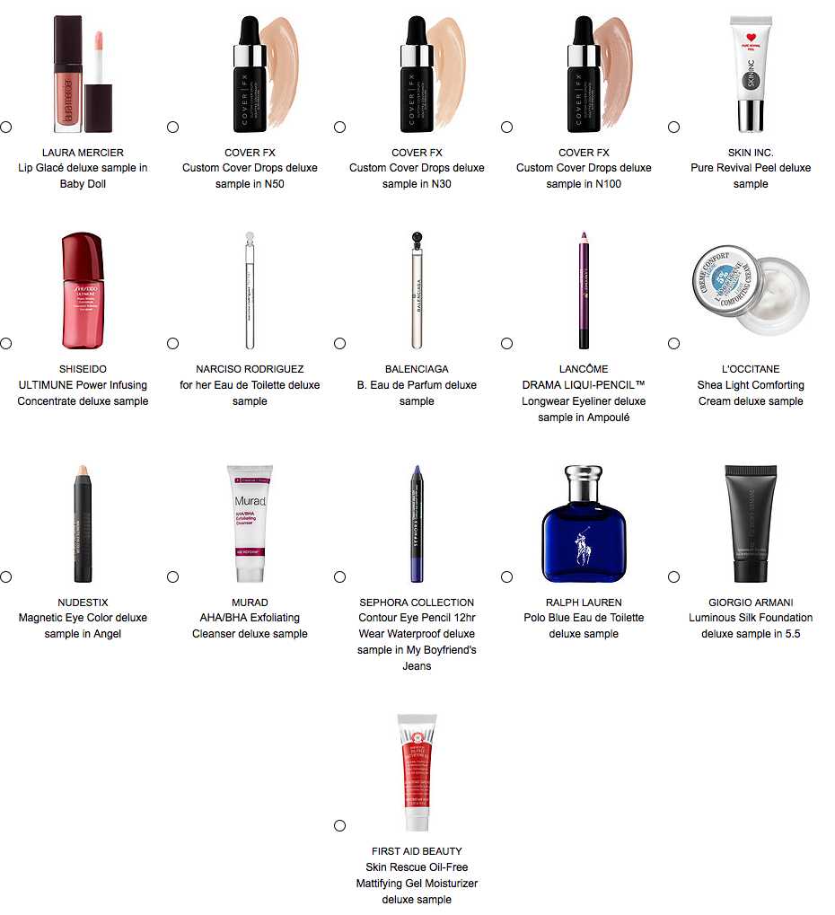 Sephora gift with purchase