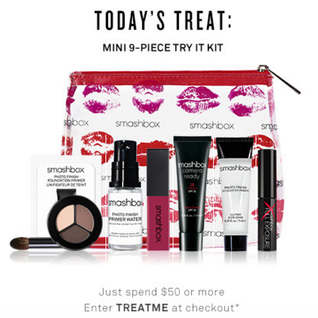 smashbox gift with purchase