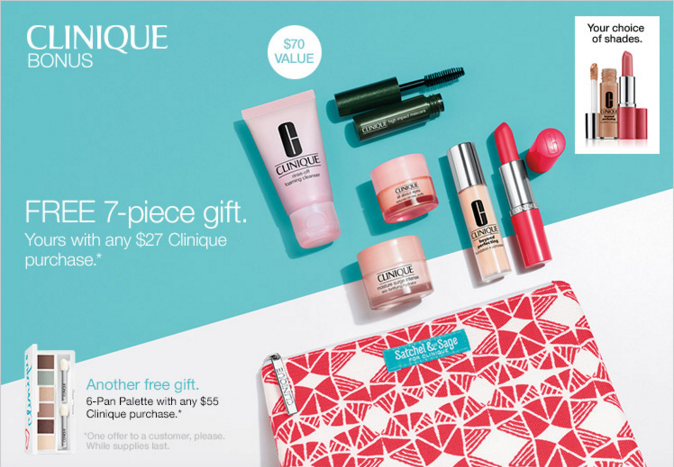 clinique gift with purchase