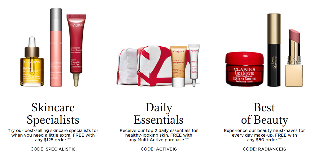 clarins gift with purchase