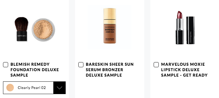 bareminerals gift with purchase