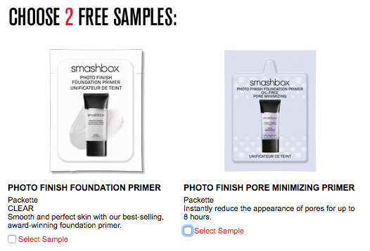 smashbox gift with purchase