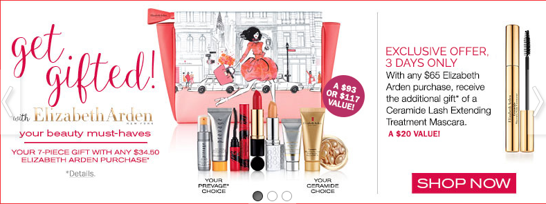 elizabeth arden gift with purchase