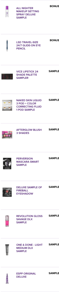 urban decay gift with purchase