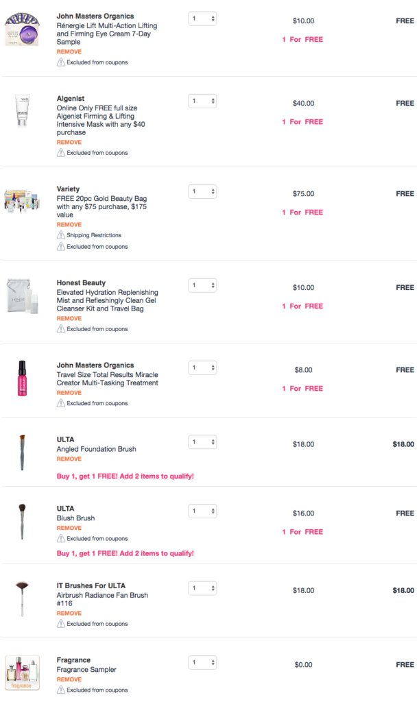 ulta gift with purchase