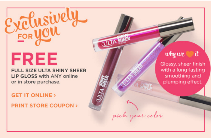 ulta free gift with purchase