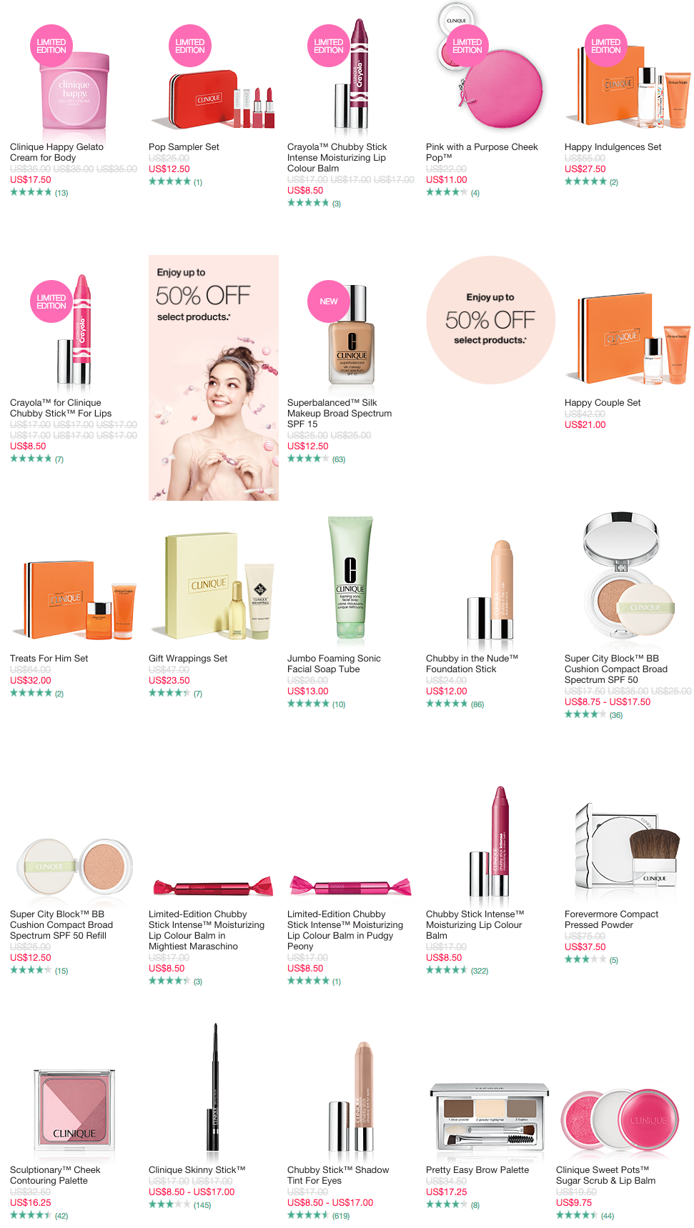 Clinique 50% off sale + free 4 pcs gift w/$35 purchase + more - Gift ...