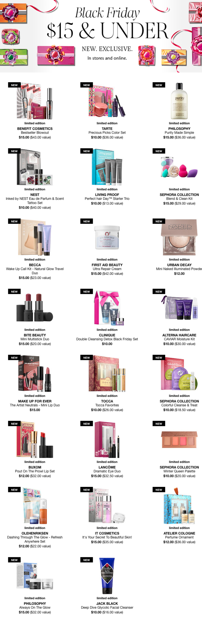 sephora black friday 2017