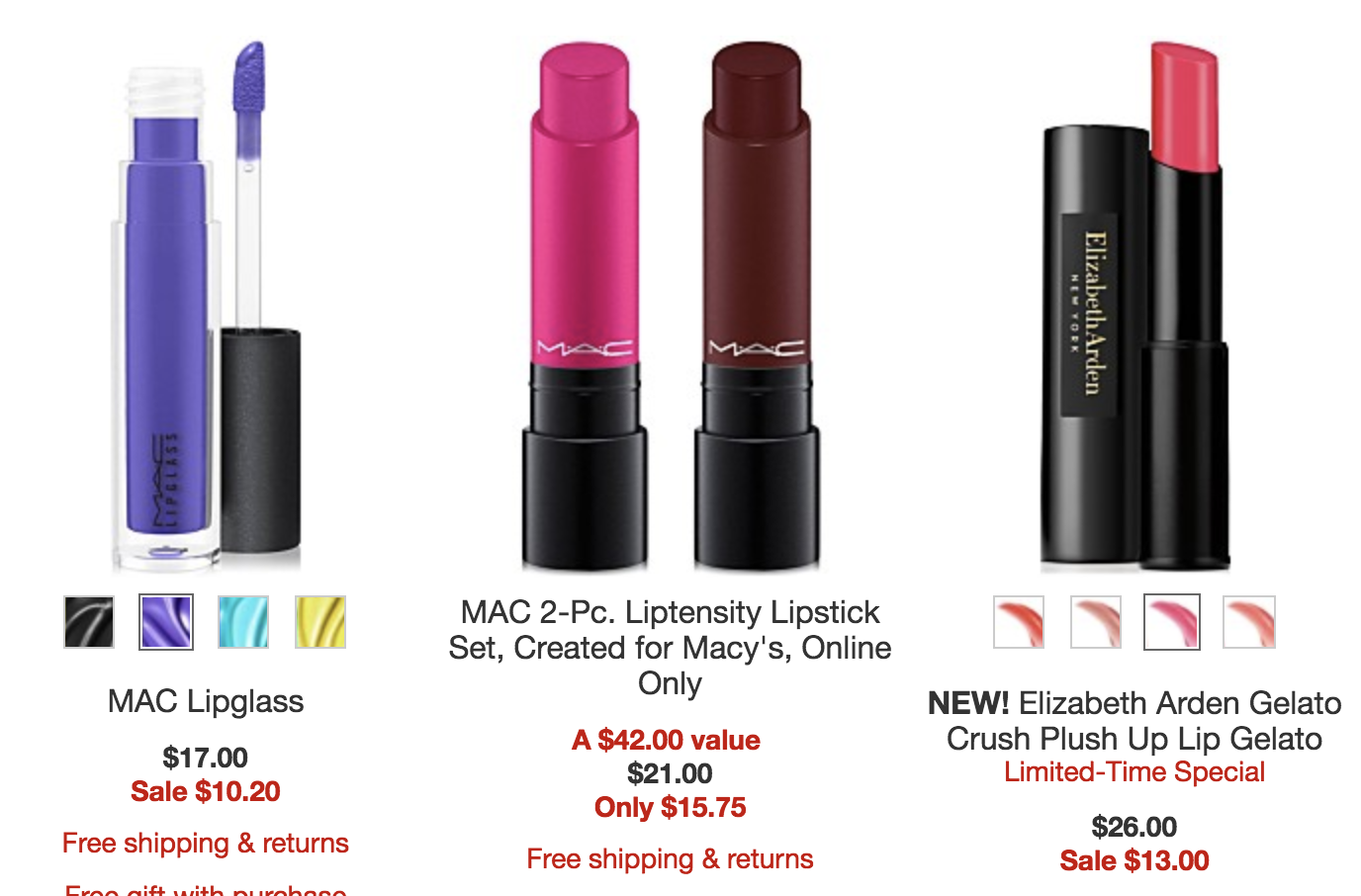Macy's new beauty sale items Gift With Purchase