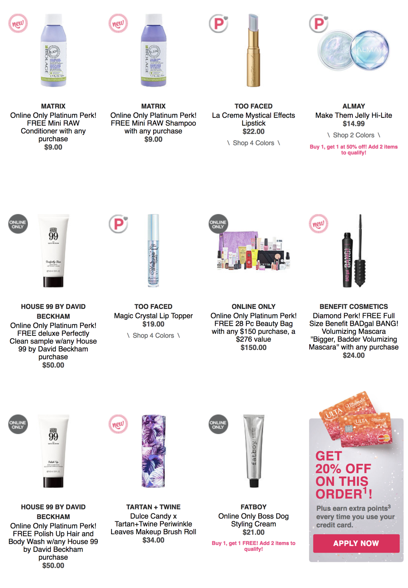 ulta platinum perks 1