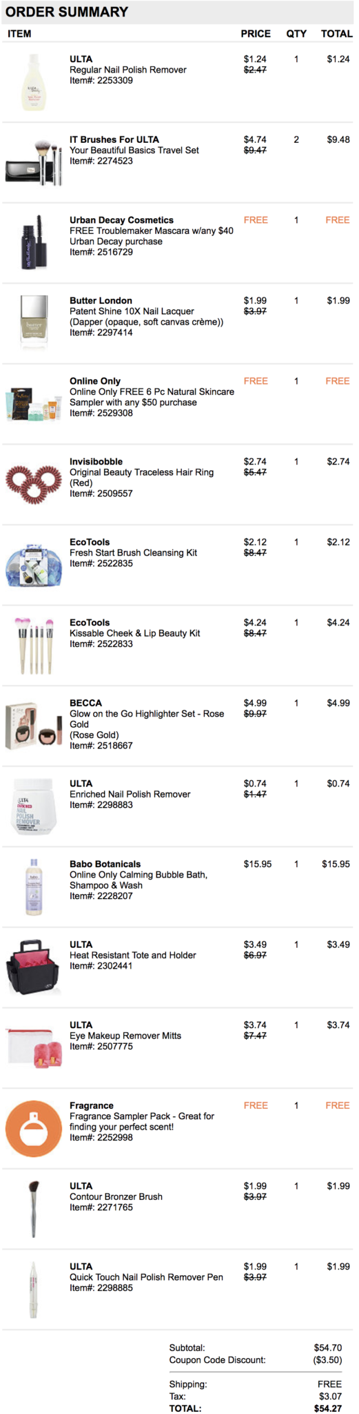 ulta purchase