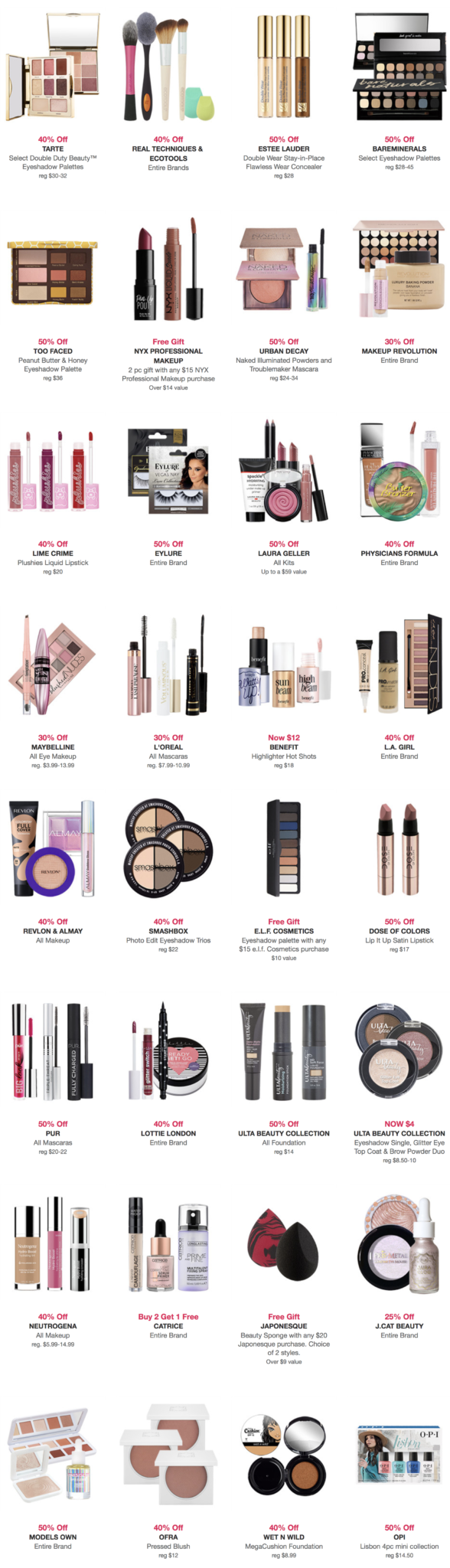 ULTA makeup sale