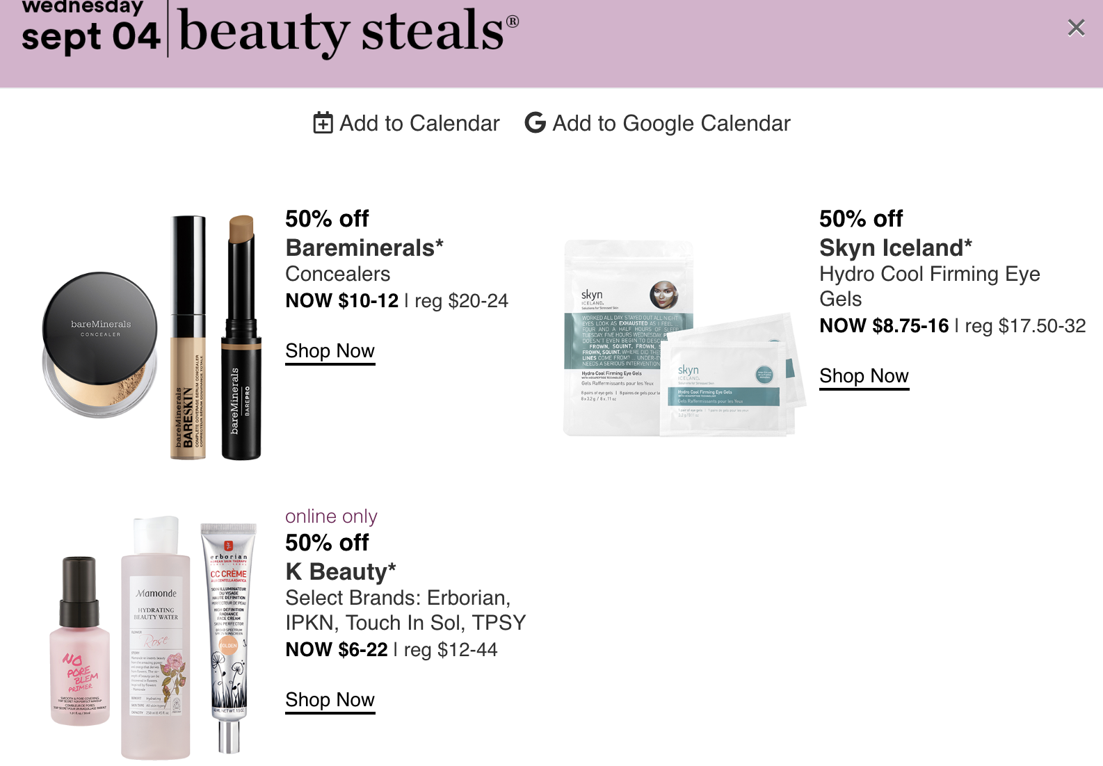 Ulta 21 Days of Beauty DAY 4 (9/4 tomorrow) Gift With Purchase