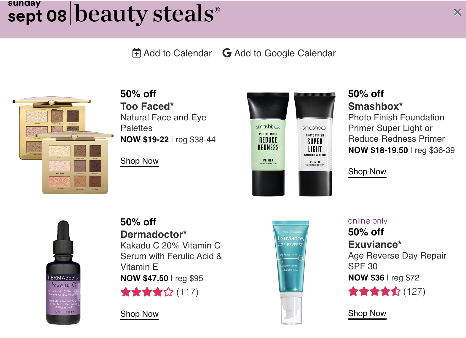 Ulta 21 Days of Beauty – DAY 8 (9/8 tomorrow) - Gift With Purchase