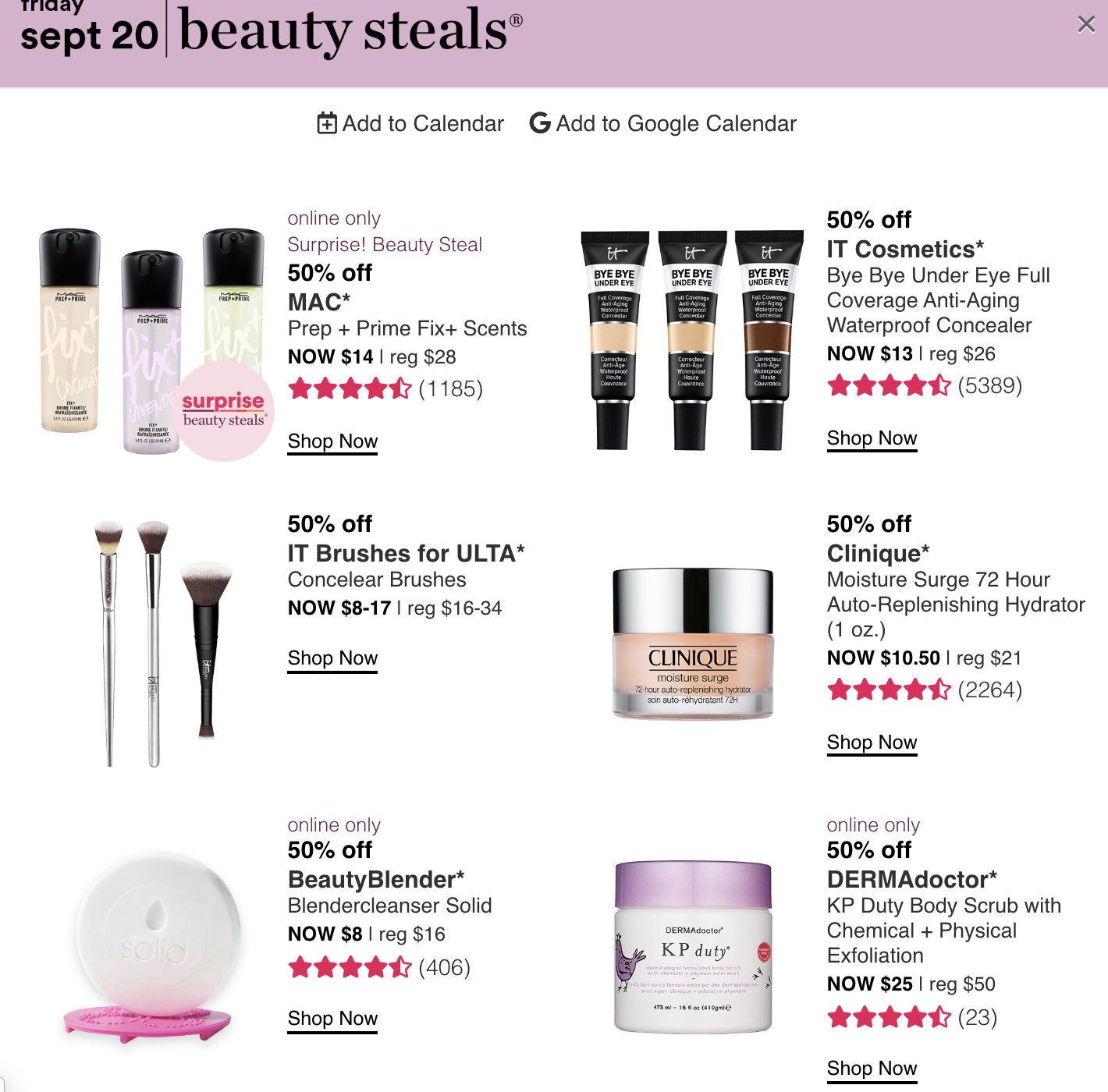 Ulta 21 Days of Beauty – DAY 20 (9/20 tomorrow) - Gift With Purchase