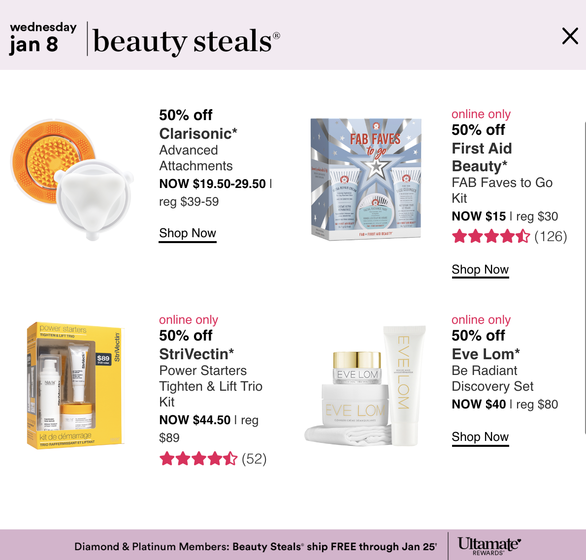 Ulta: Love Your Skin Event 1/8(tomorrow) - Gift With Purchase