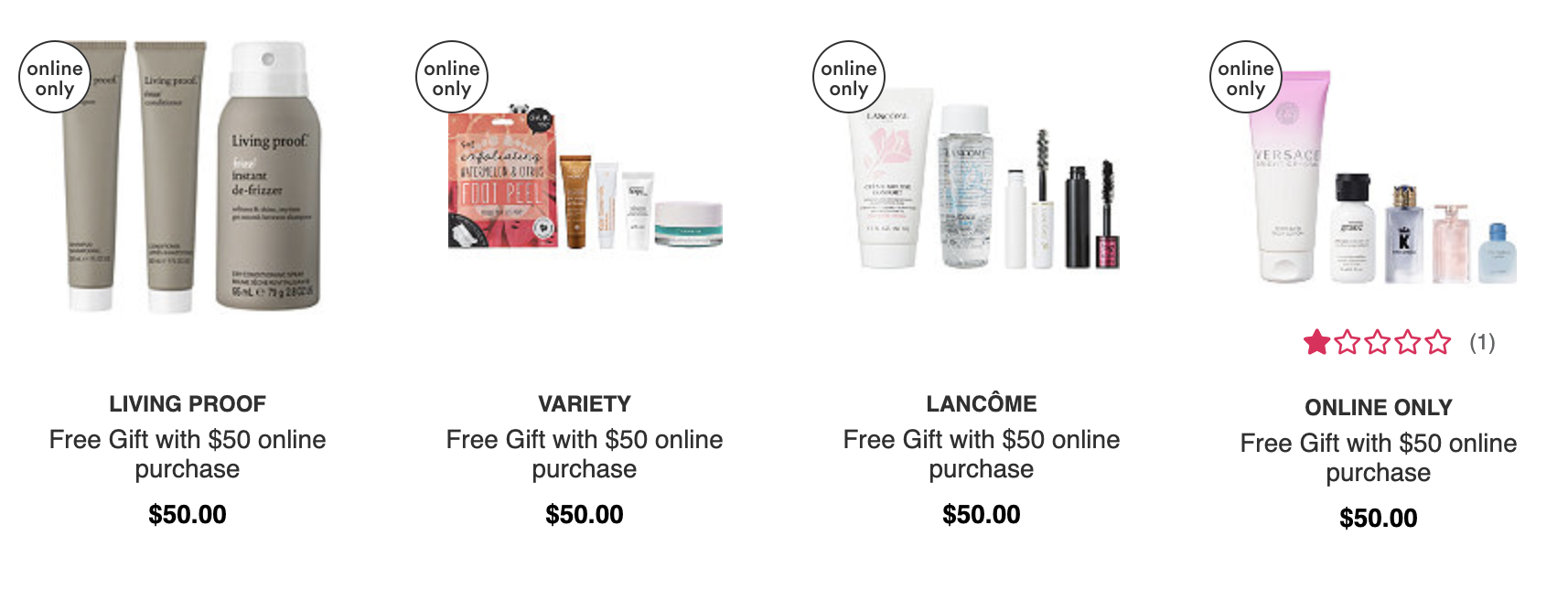 Ulta: Choose 1 of 6 free gift sets w/$50 purchase + MORE - Gift With ...