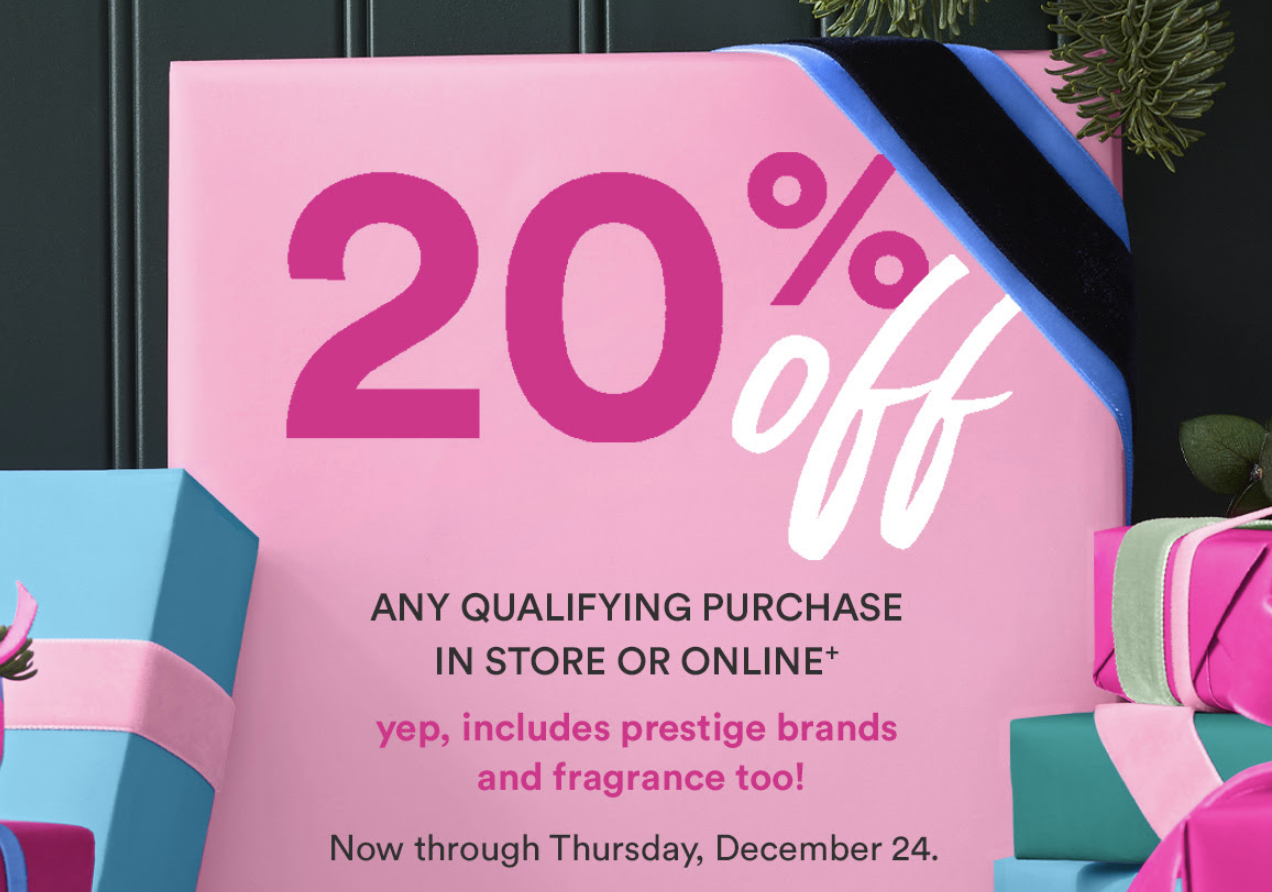 Ulta Another 20 off coupon(incl. prestiges) Gift With Purchase