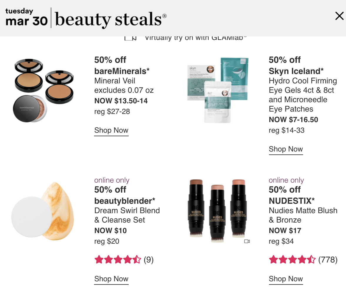Ulta 21 Days of Beauty - Day 17 (3/30 Tomorrow) - Gift With Purchase