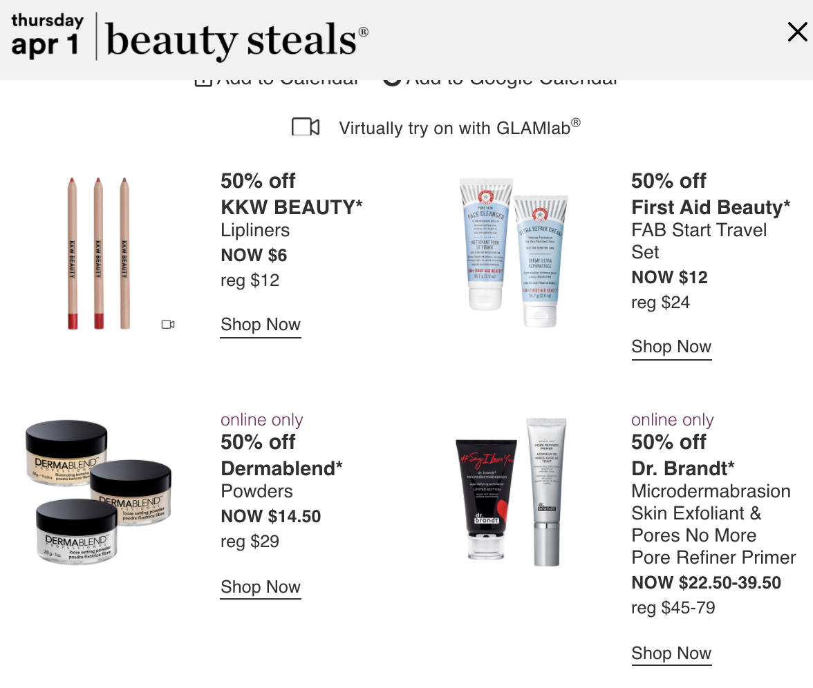 Ulta 21 Days of Beauty - Day 19 (4/1 Tomorrow) - Gift With Purchase