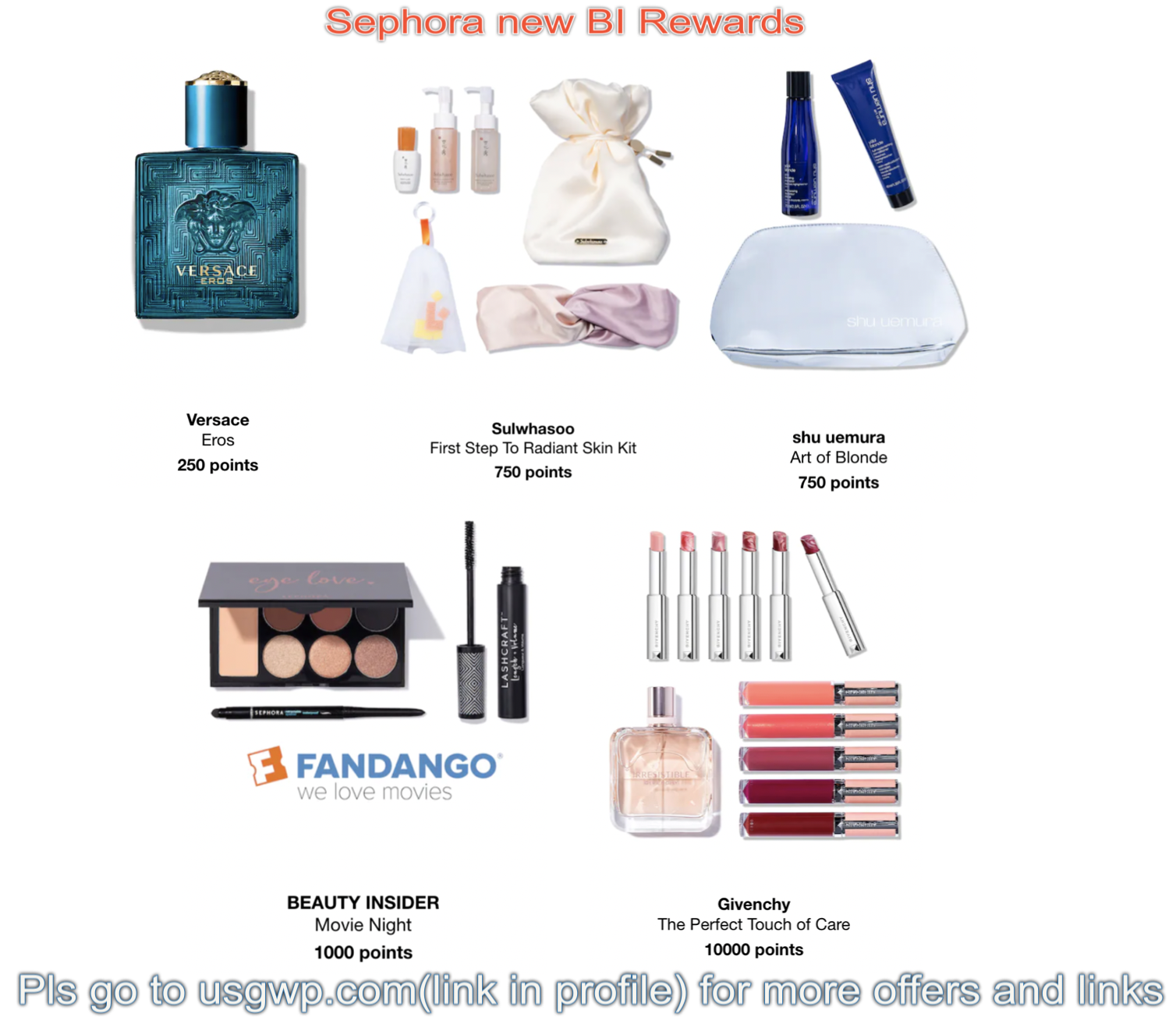 Sephora new BI Rewards Gift With Purchase