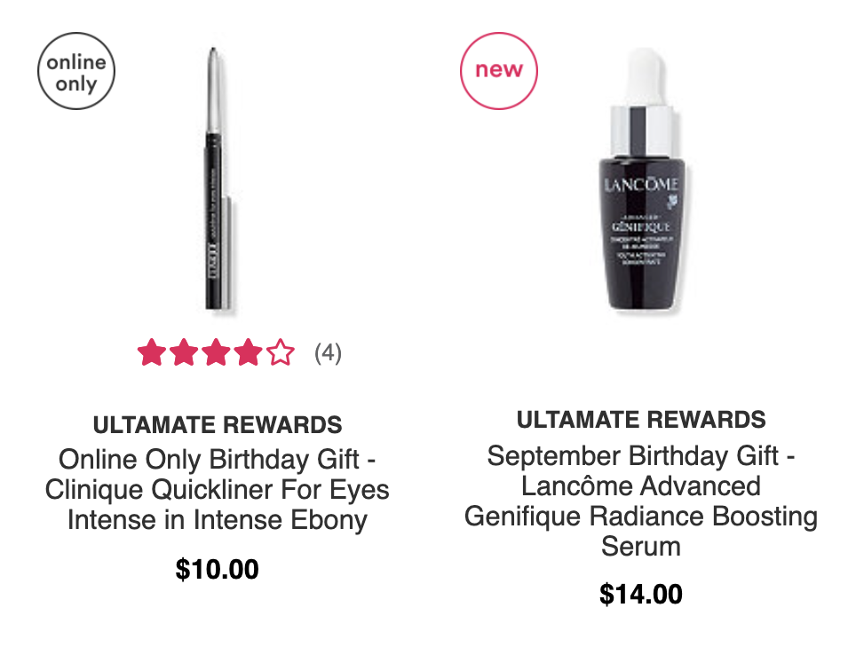 Ulta New sale items + Free September Birthday Gift + MORE Gift With