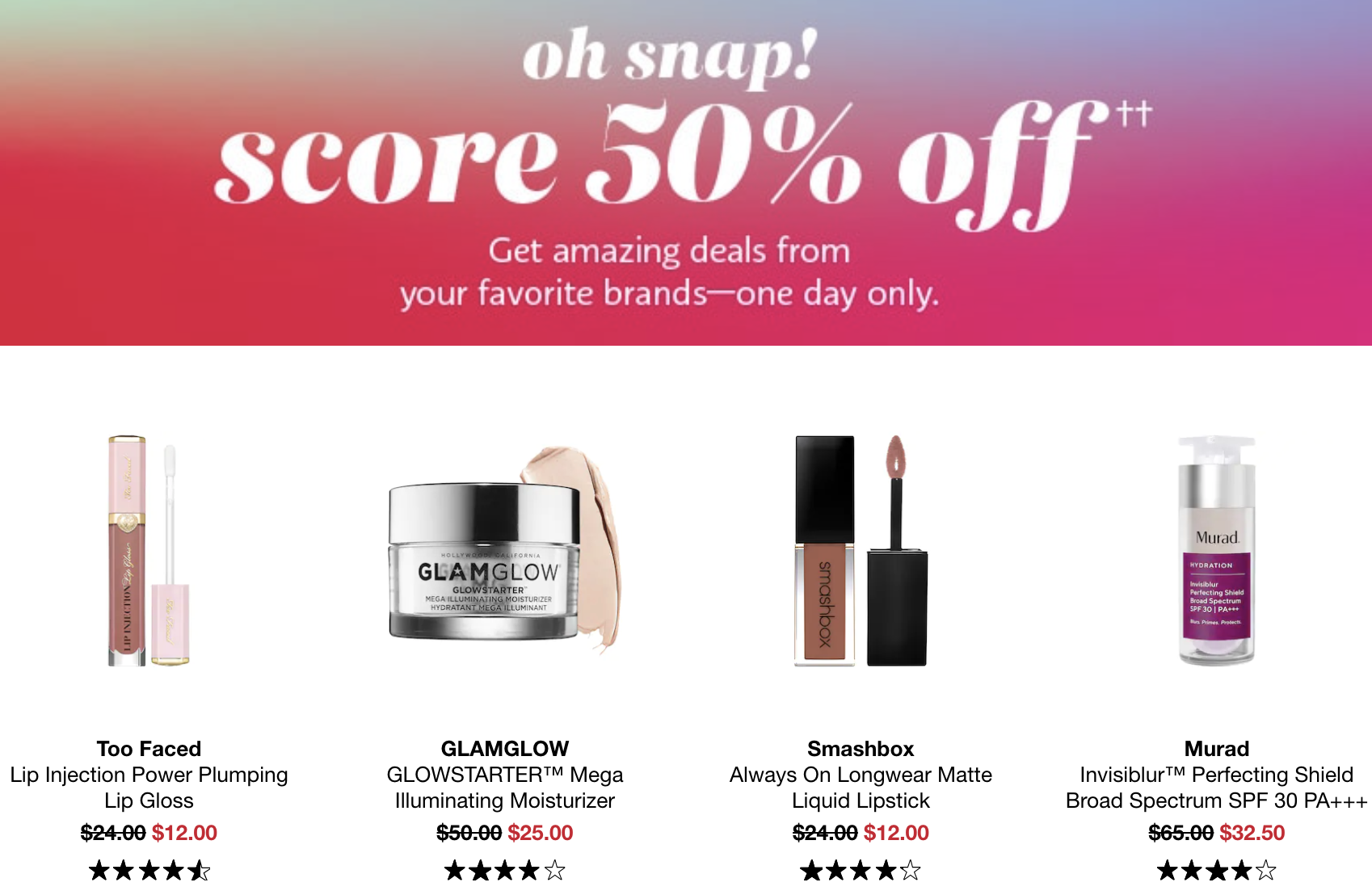 Sephora Oh Snap! Event 9/9 Gift With Purchase