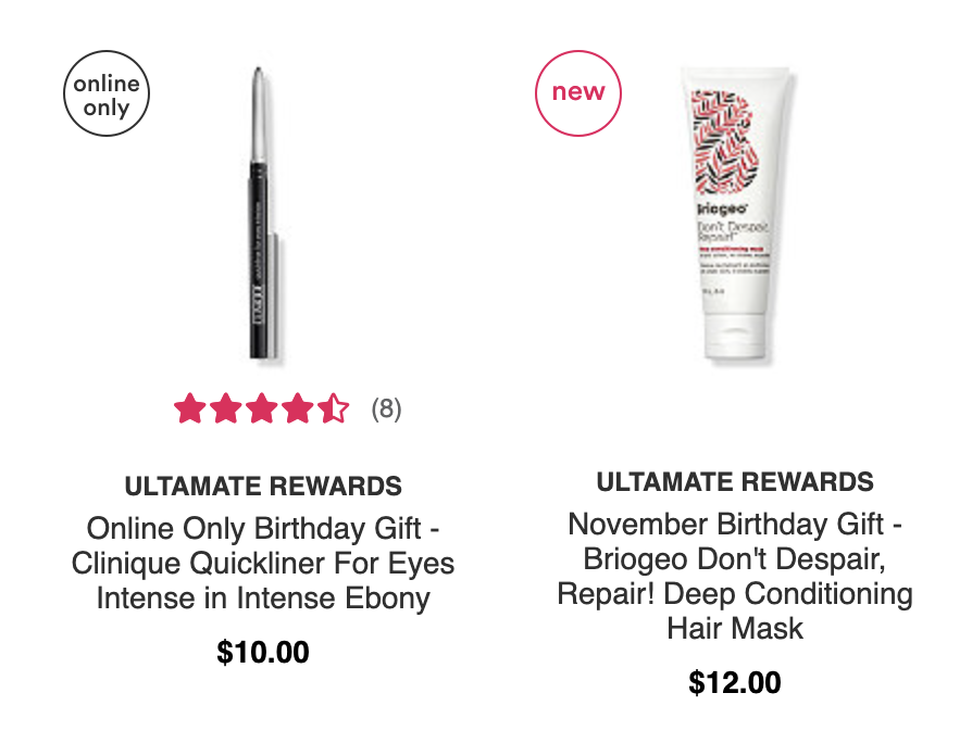 Ulta New sale items + Free November birthday gifts + MORE Gift With