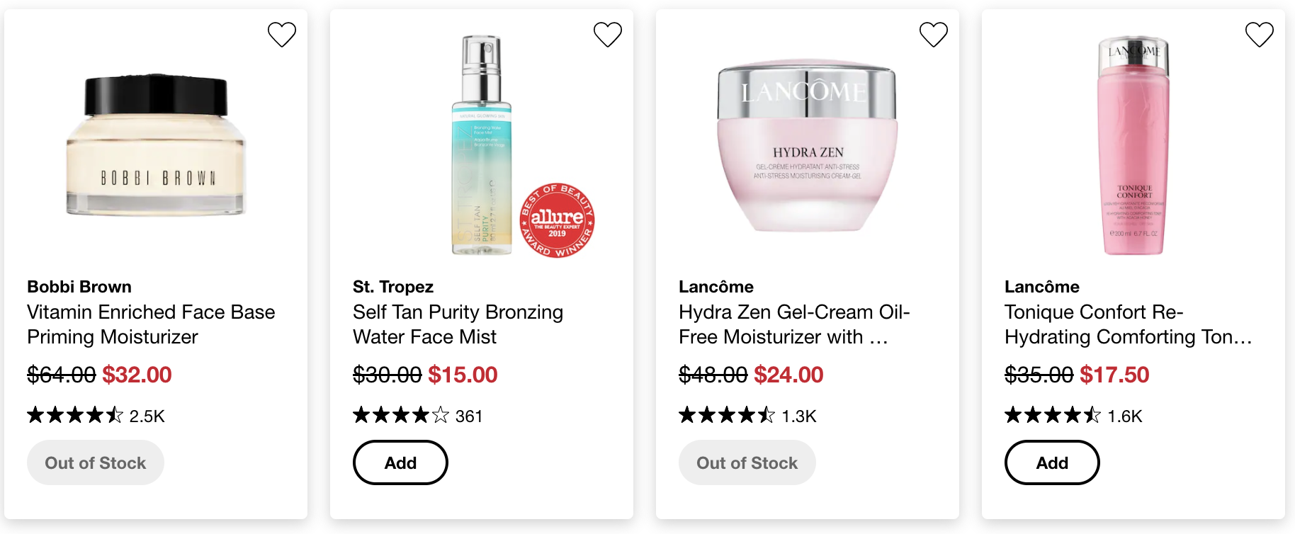 Sephora Oh Snap! 50 off select favorite beauty items 4/2 today only