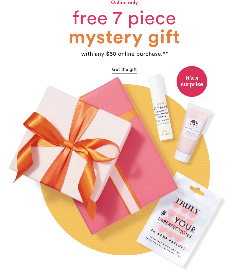 Ulta Free 7 Piece Mystery Gift with 50 purchase Gift With Purchase