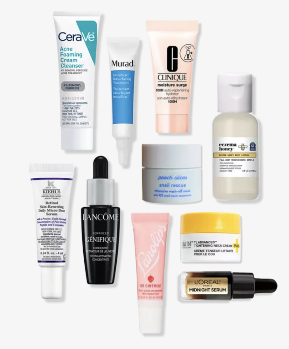 Ulta: Choose 1 of 2 free 10 pcs Dermatologist Recommended Sampler w/$50 ...